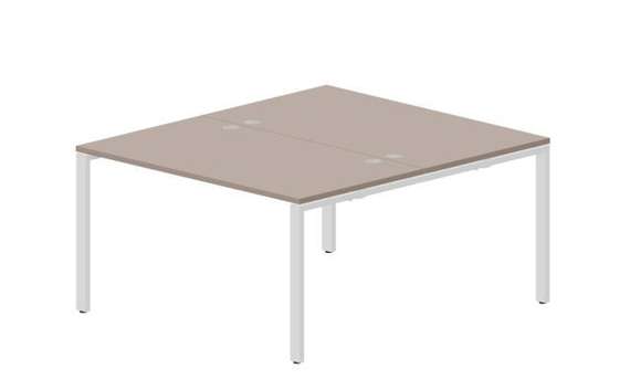 Составной стол Strike на 2 рабочих места 1380х1566х750мм (4 громмета)