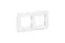 Рамка Systeme Electric ATLASDESIGN Nature 2 постовая стекло белая 38683