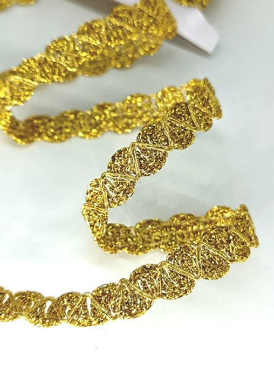 Тесьма декоративная люрекс, ш. 1,2 см