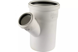 Тройник канализационный ф110-50-45° Raupiano Plus Rehau (Рехау)