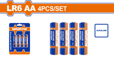 Набор батареек LR6 АА 4 шт (20/160) WADFOW WJX2K05
