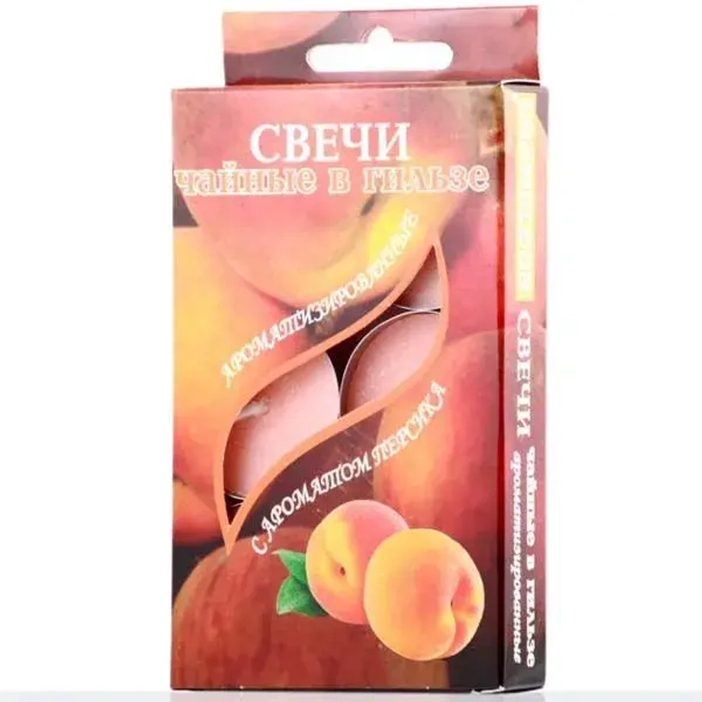 Свечи ароматизированные чайные (Нежные ароматы романтического вечера) в гильзе (6шт.) перс