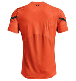 Теннисная футболка Under Armour Men's Rush 2.0 Emboss Short Sleeve - Orange