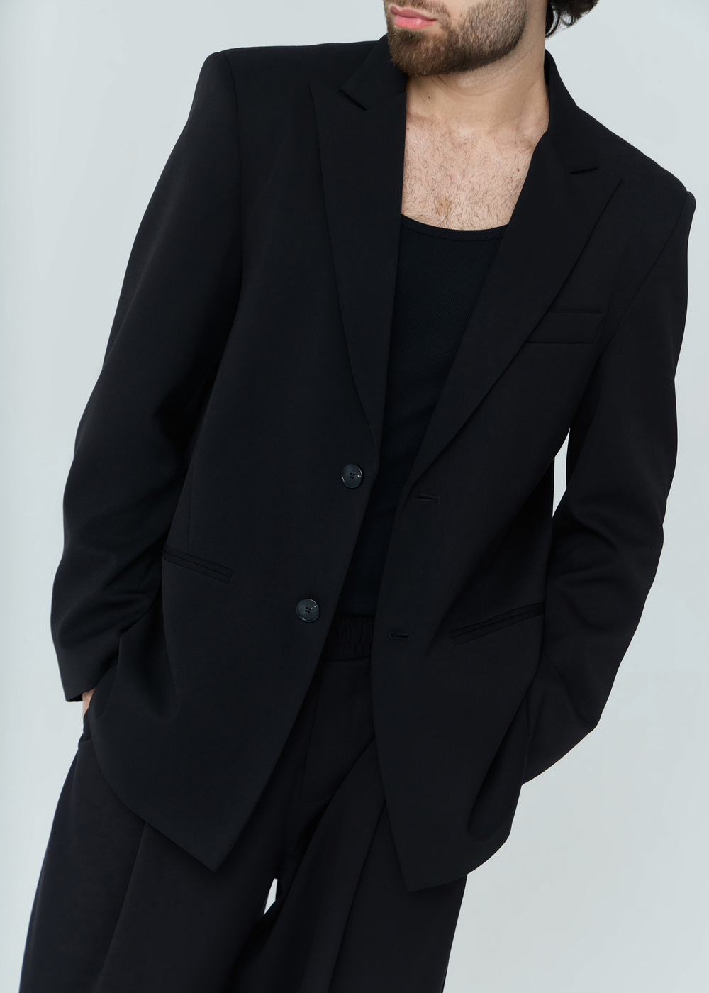 Пиджак однобортный | black