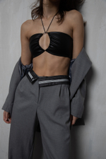 Топ-бандо из эко-кожи