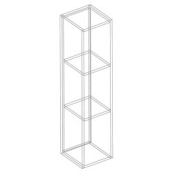 Стеллаж малый МС "Сандра" (Дуб баррик)