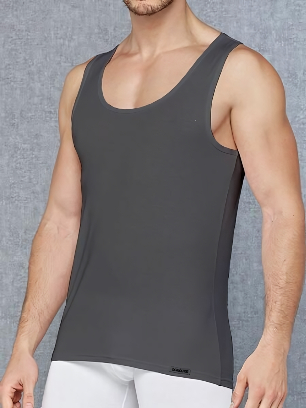 Классическая мужская майка с круглым вырезом Doreanse Weekend (Размер: XXL) (Цвет: темно-серый)