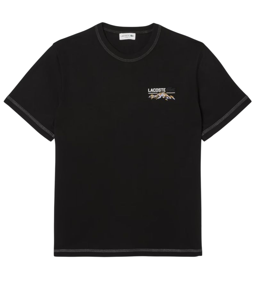 Теннисная футболка Lacoste Multi Print Jersey - black