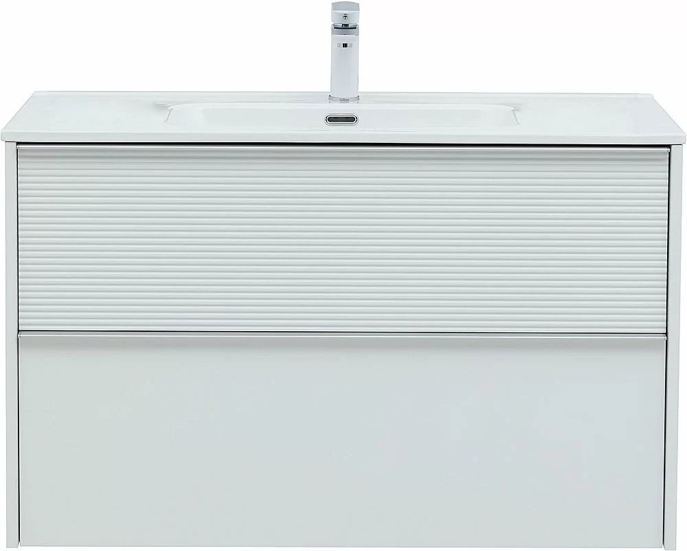 Тумба с раковиной Aquanet Вита 330474 100 белый матовый