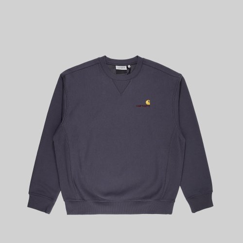 Толстовка мужская Carhartt WIP American Script Sweatshirt артикул:I025475_zeus - купить в магазине Дайс