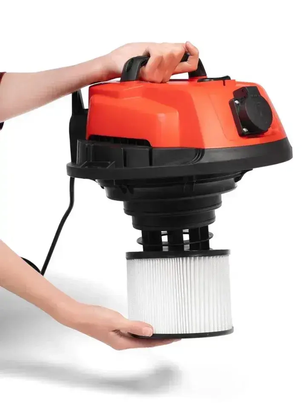 Строительный пылесос, промышленный, электрически Brait BVC-20 (1400 Вт, 20 литров, НЕРА фильтр, сухая/влажная уборка )