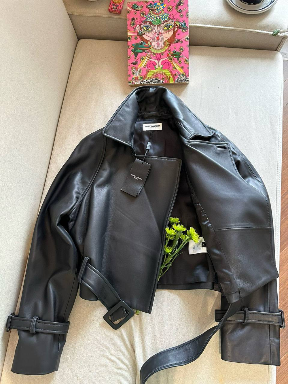 Кожаная куртка Yves Saint Laurent