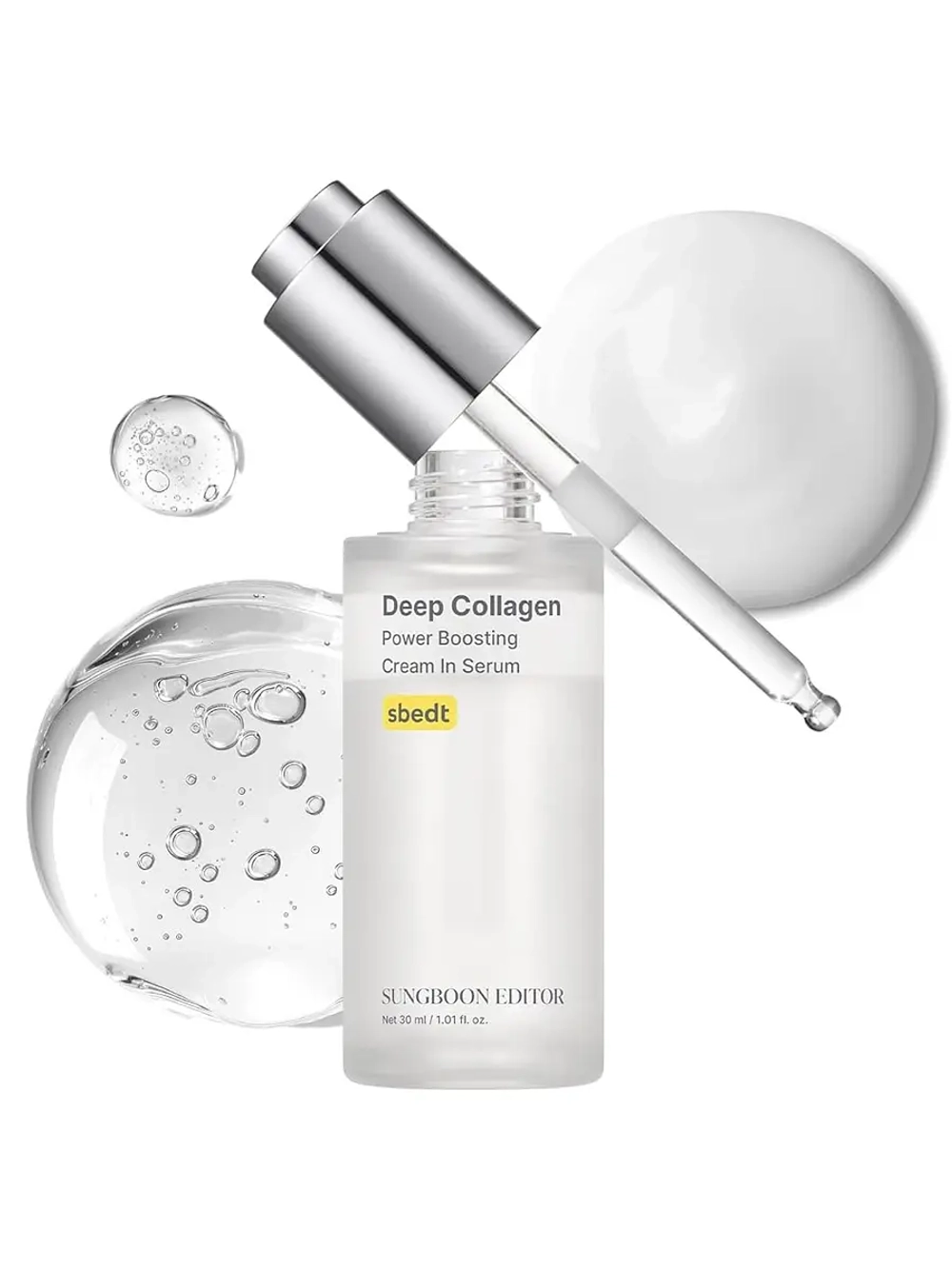 Sungboon Editor Двухфазная сыворотка-крем с коллагеном для упругости кожи Deep Collagen Anti Wrinkle Cream In Serum 30 мл