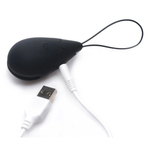 Черное виброяйцо с пультом ДУ 10X Silicone Vibrating Egg (Цвет: черный)