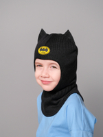 Шлем весенний/осенний вязаный (Черный) Бэтмен