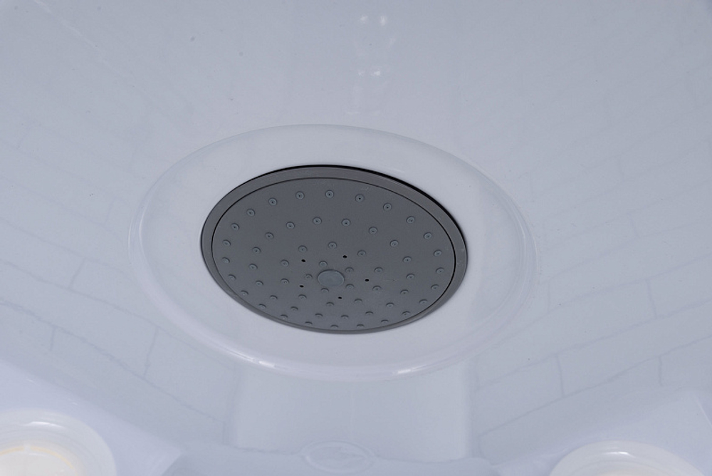 Душевая кабина Loranto 80х80х215 поддон 25см, белый кирпичный узор, матовое стекло 4мм, профиль хром (CS-6680-25FW)