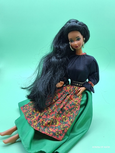 Кукла Барби 90х Spanish barbie Dressed for a fiesta, Mattel 1991,1997 03004