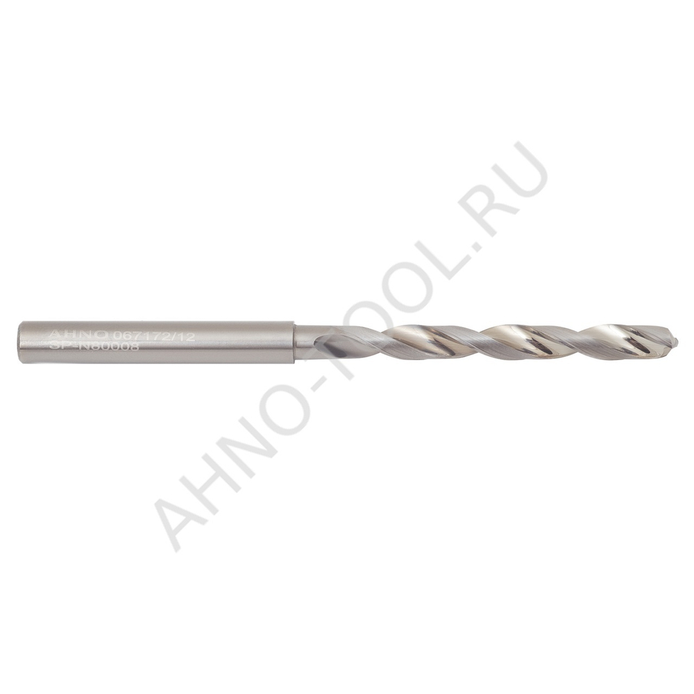 Сверло  4.4мм монолитное твердосплавное 8D без подвода СОЖ. для цвет.металлов SP-N800080440 VHM AHNO