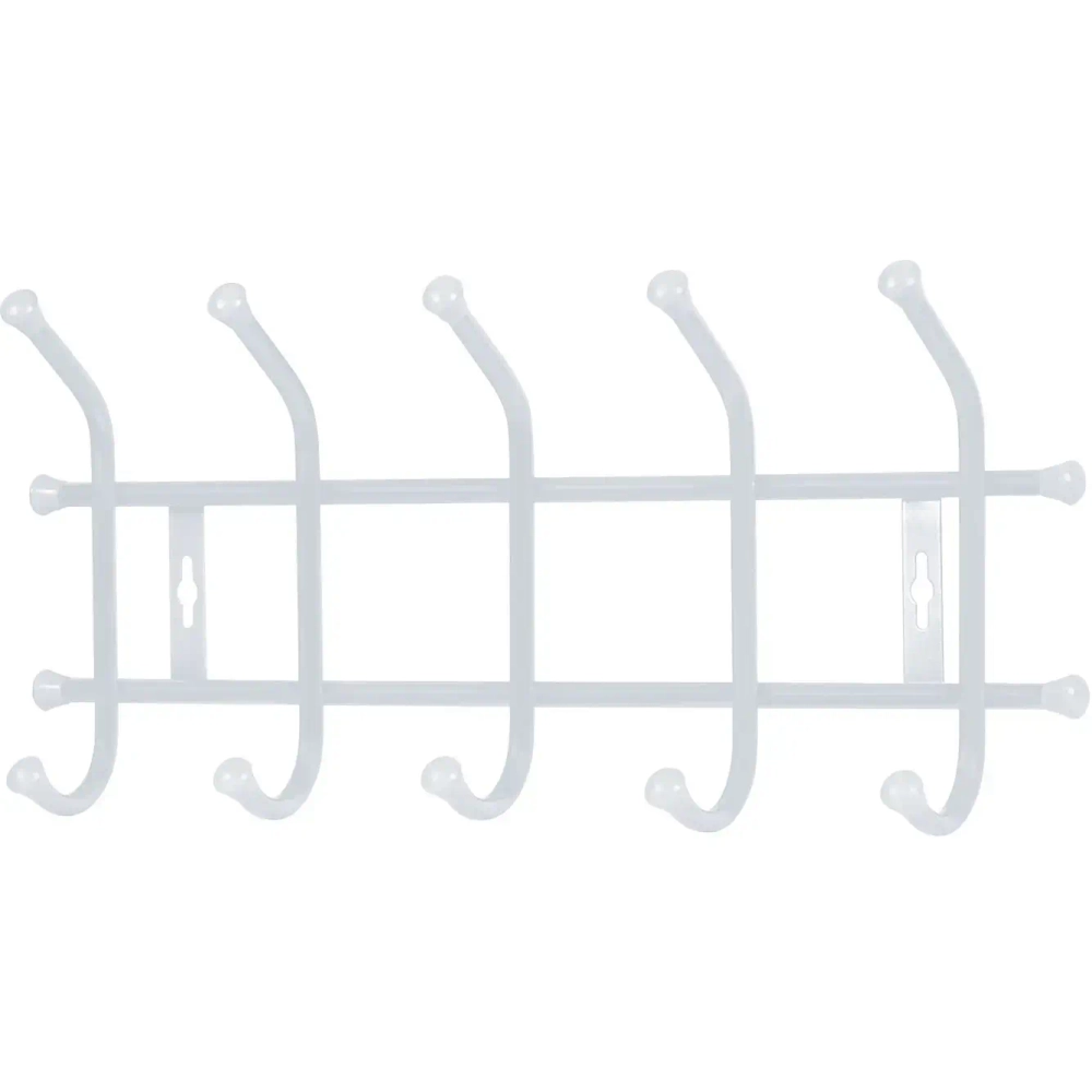 Вешалка настенная 470*215*85 (5 крючков) Матовый белый ВНТ5/МБ