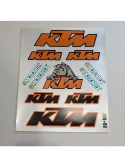 Лист наклеек для мото