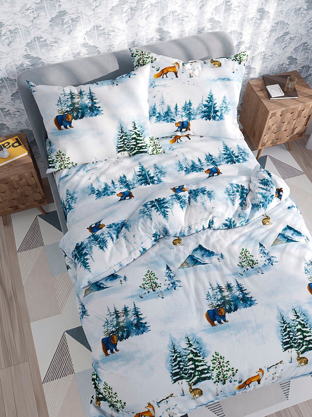 Простынь перкаль Сказка "Чародейка" 240x215 см