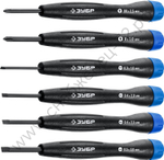 ЗУБР TX-6 6 шт, Набор отверток для точных работ (25658-H6)