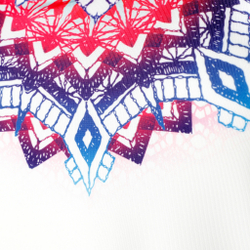 Женская теннисная майка Lucky in Love Meridian Ombre Special Edition Women - White, Multicoloured