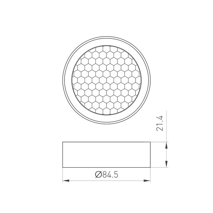 Фильтр сетчатый Arlight LGD-Honeycomb-Ring-R85 046765