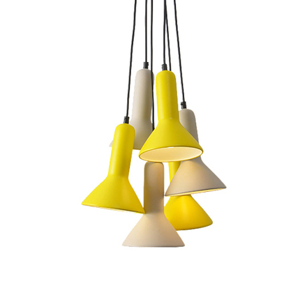 Pendant design lamp  TORCH S1 by Sylvain Willenz (6 lampshades)