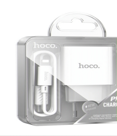 Зарядное устройство HOCO C76A Pro PD30W Type-C + кабель Type-C-Lightning White