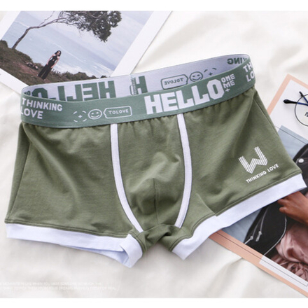 Мужские трусы боксеры зеленые Romeo Rossi RR6108-19