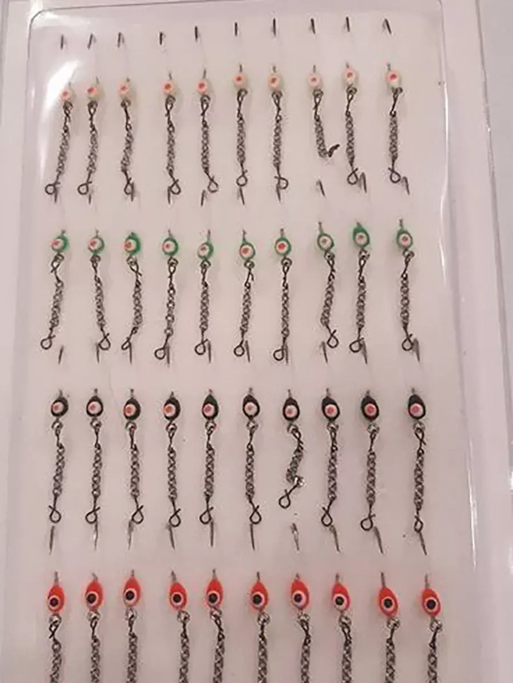 Подвеска ECOPRO №2 "мормышка с цепочкой" для зимней блесны (50 шт.)