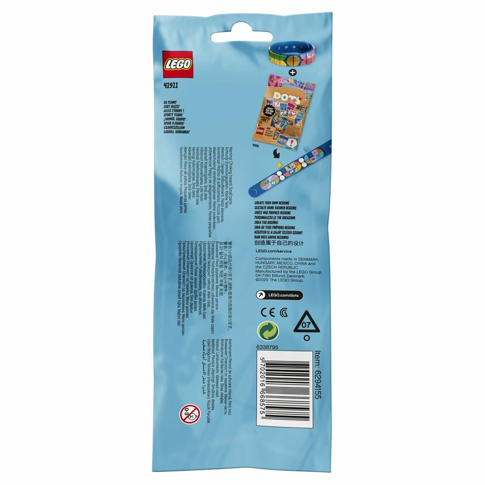 LEGO Dots: Браслет Чемпионки 41911 — Go Team! Bracelet — Лего Дотс Точки
