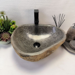 Раковина из речного камня RS-63855 (46*42*15) 0121