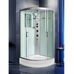 Душевая кабина WeltWasser (ВельтВассер) Werra XL 804, со средним поддоном, с электрикой и ГМ, 80x80x226