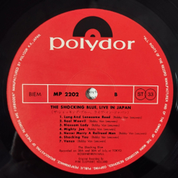 Винтажная виниловая пластинка LP The Shocking Blue Live In Japan (Japan 1971) (No Obi) Blossom Lady