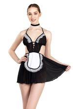 Игровой костюм Горничная (Размер: 40-42) (Цвет: черный с белым)