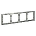 Рамка пластиковая VOLTUM S70 на 4 поста, (сталь)