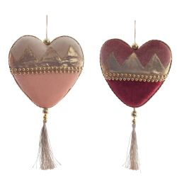 GAEM Украшение новогоднее "Сердце", L13 W3 H22 см, 2в.
