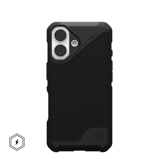 UAG Metropolis LT with MagSafe Series Case for Apple iPhone 16 Kevlar Black (Чёрный)