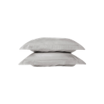 Комплект из двух сатиновых наволочек 70х70см | светло-серый