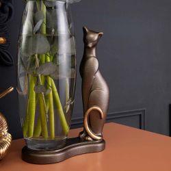 Ваза Кошка Шелби Бронза