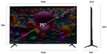 Телевизор LG 75UA75009LA 191 см черный