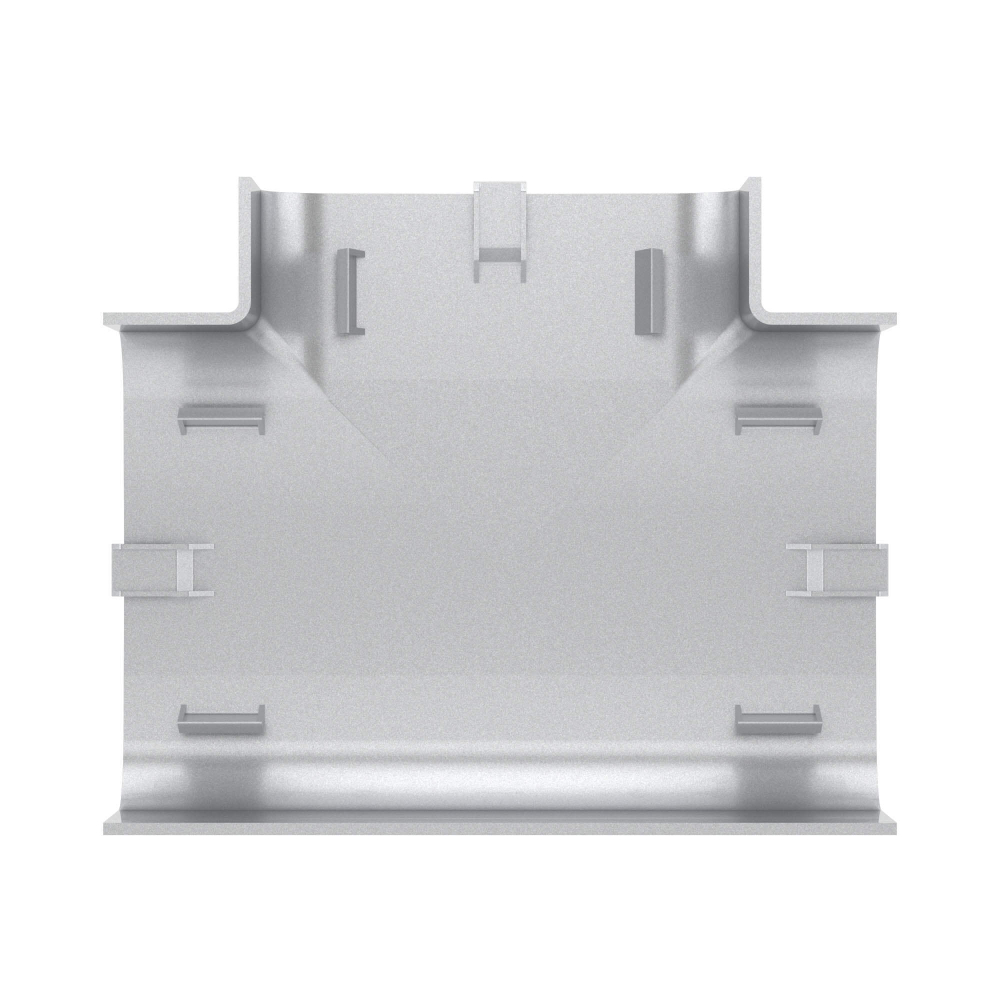 Тройник 90х50 мм, цвет серый металлик