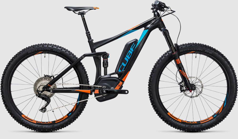 Велосипед CUBE 2017 STEREO HYBRID 140 HPA SL 500 27.5+  petrol´n´flashorange 18