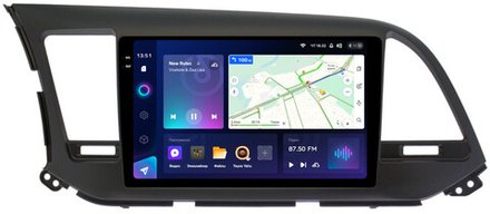 Магнитола для Hyundai Elantra 6 2016-2018 (штатная КЗВ, рамка тип 2) - Teyes CC3-2K монитор 9.5" 2K QLED на Android 10, ТОП процессор, CarPlay, 4G SIM-слот