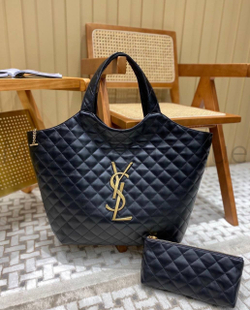 Хозяйственная сумка Ив Сен Лоран ICARE maxi shopping bag in quilted lambskin Saint Laurent