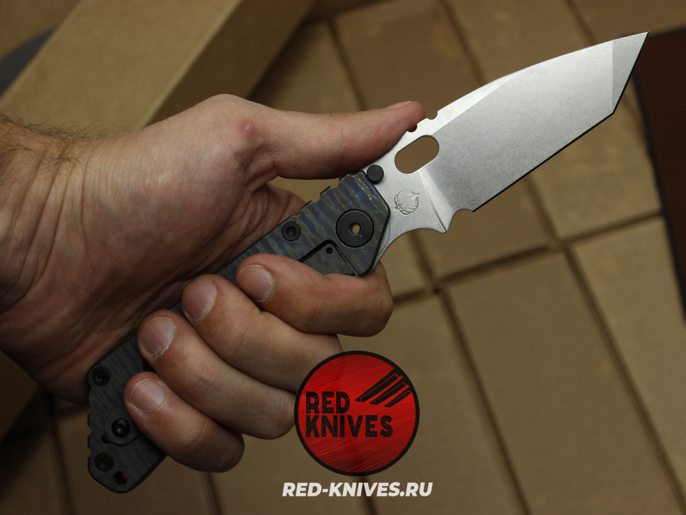 Нож Strider SMF Perfomace Tanto Flamed - рукоять титан RK/Н5