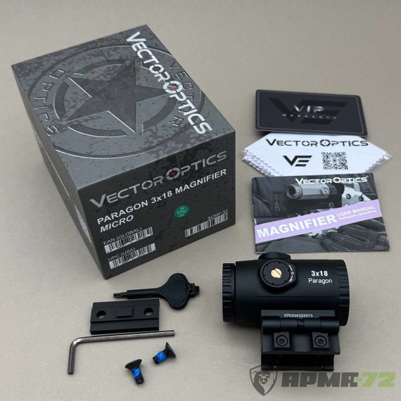 Увеличитель MAGNIFIER Vector Optics Paragon 3x18 откидной (SCMF-33)