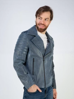 Кожаная куртка демисезонная косуха